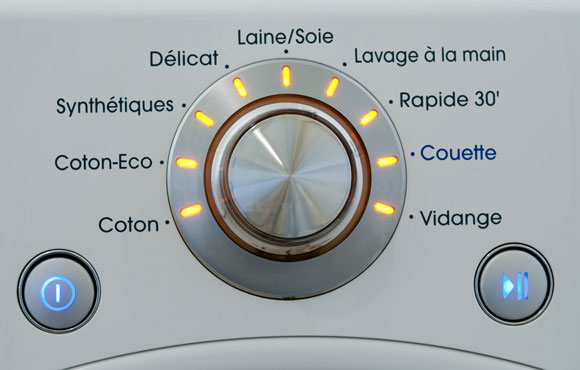 Programmes et options de lavage